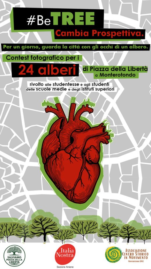 Locandina del contest fotografico #BeTREE